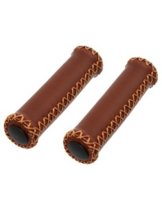 Grips 7/8 long 131mm Artificial Leather Brown